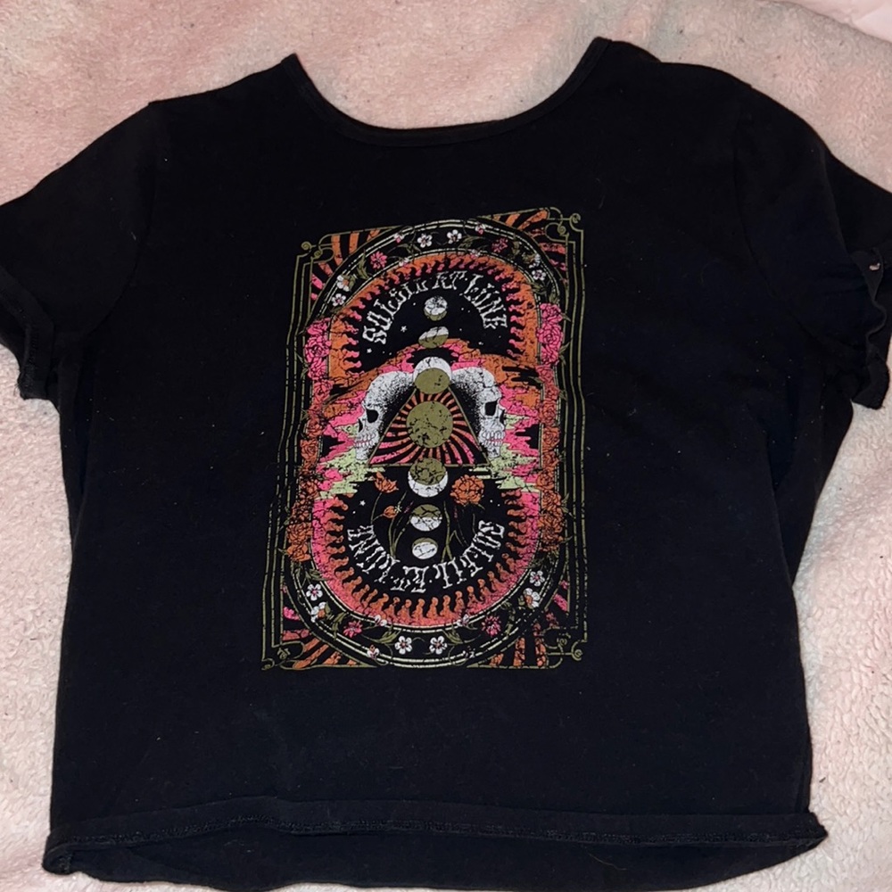 Skull designed baby tee